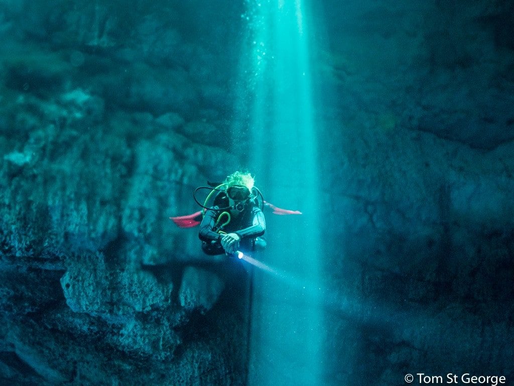 Cenote Diving Photography
