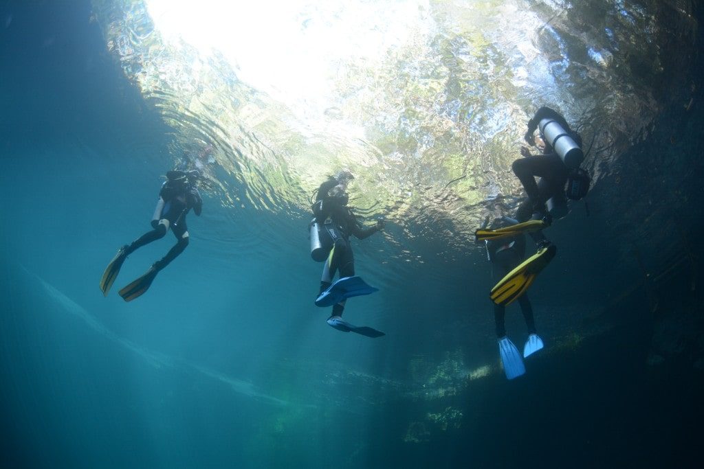 Cenote Diving Photography